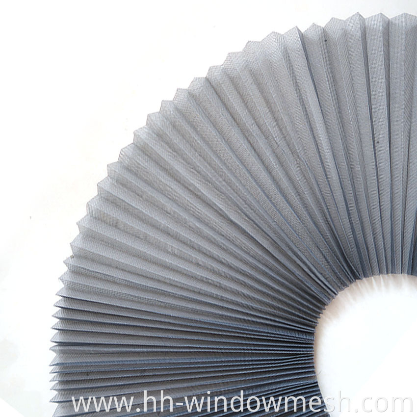 fiberglass pleated insect screen for window doors polyester mosquito screen mesh